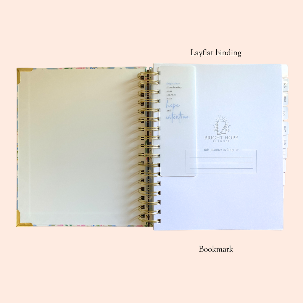2027 Bright Hope Planner Blue Floral