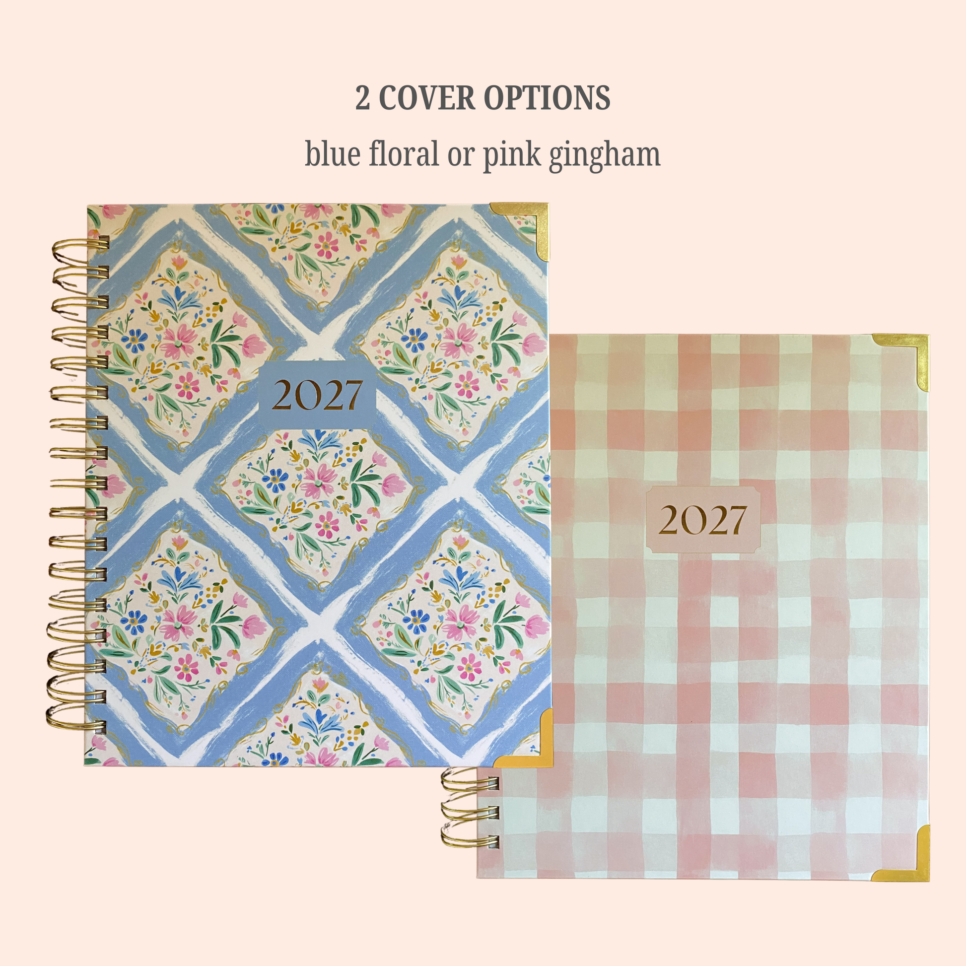 2027 Bright Hope Planner Blue Floral