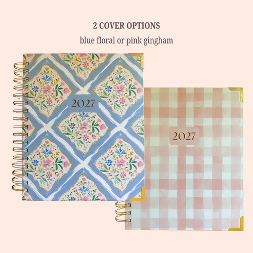 2027 Bright Hope Planner Pink Gingham