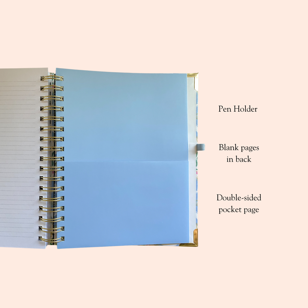 2027 Bright Hope Planner Blue Floral