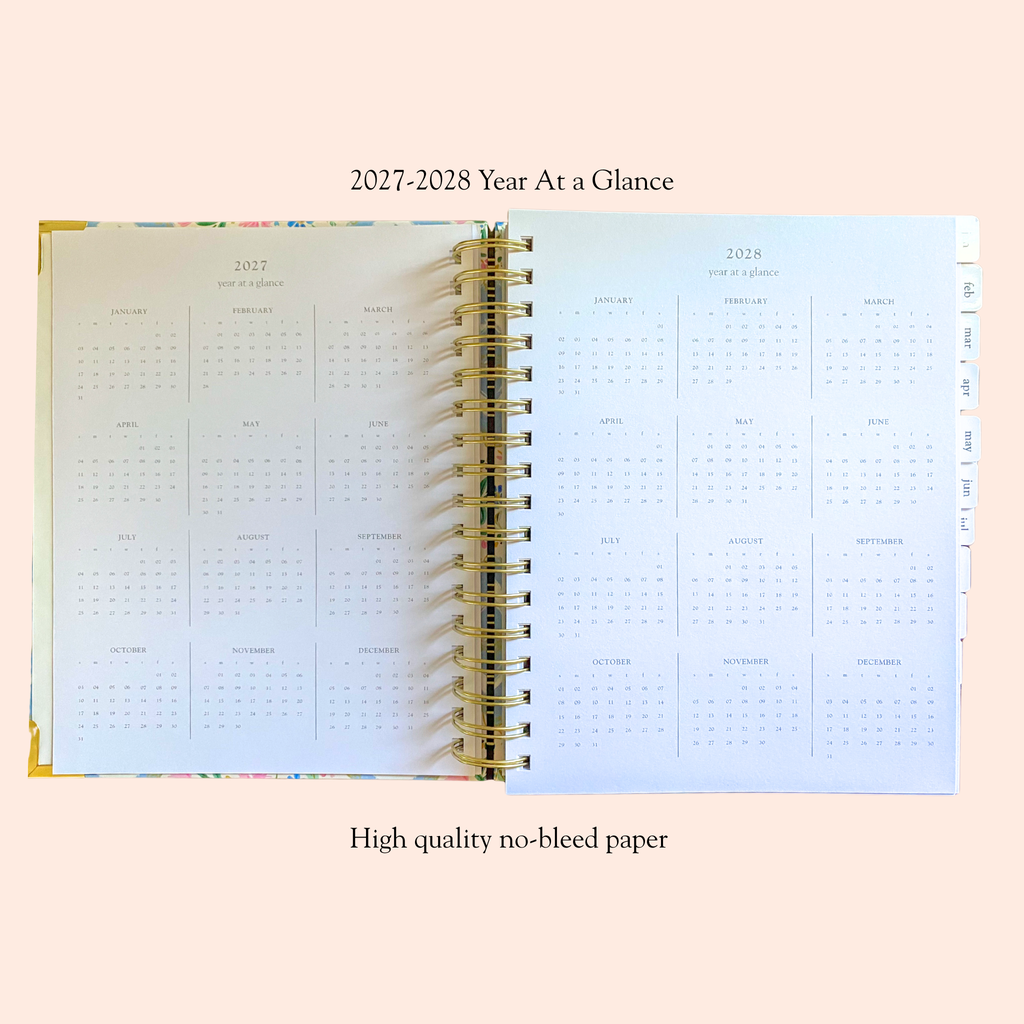 2027 Bright Hope Planner Blue Floral