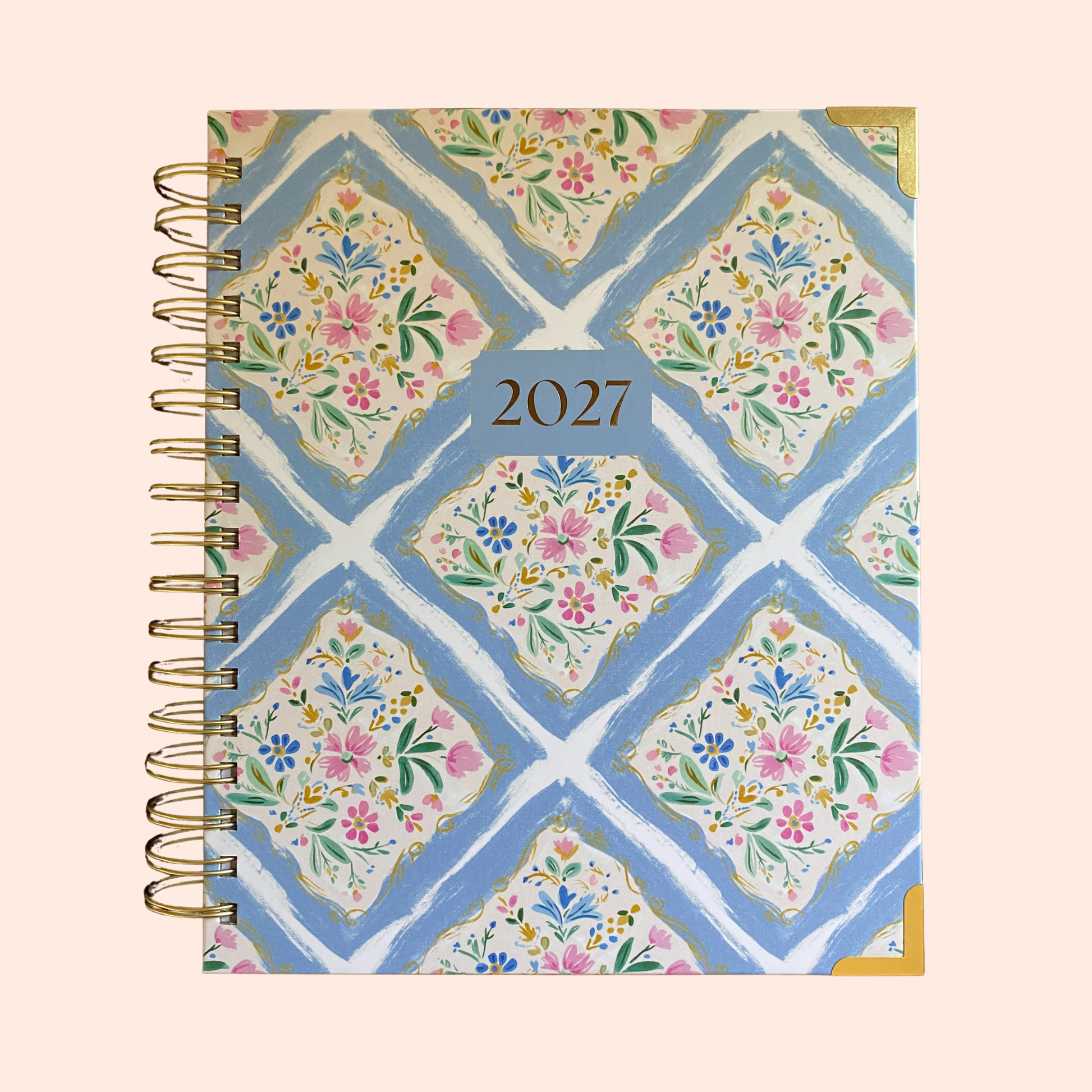 2027 Bright Hope Planner Blue Floral