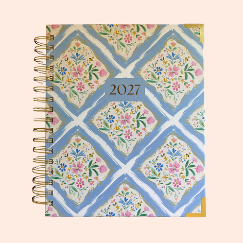 2027 Bright Hope Planner Blue Floral